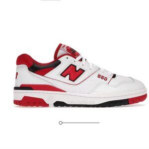 New Balance 550 Sneakers Red Black White Women’s 9 Men’s 7 Retro